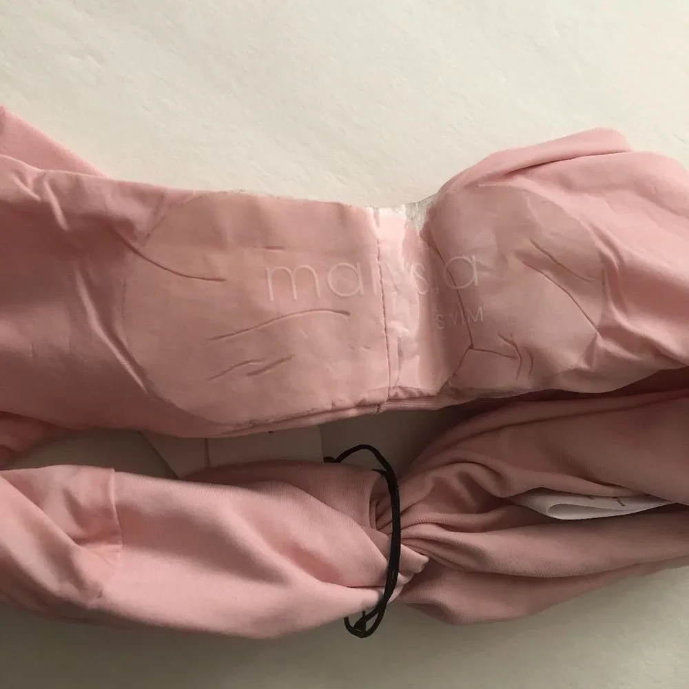 Marysia Swim Venice Bikini Bottom Light Pink NWT Size Small Summer Vacation